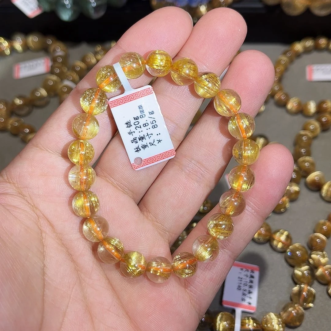 水晶手链未镶嵌钛晶手串