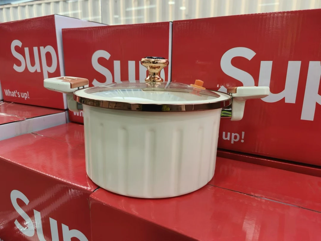 新款不粘罗马柱微压锅多功能加厚大容量双耳煲汤锅陶晶珐琅微压锅