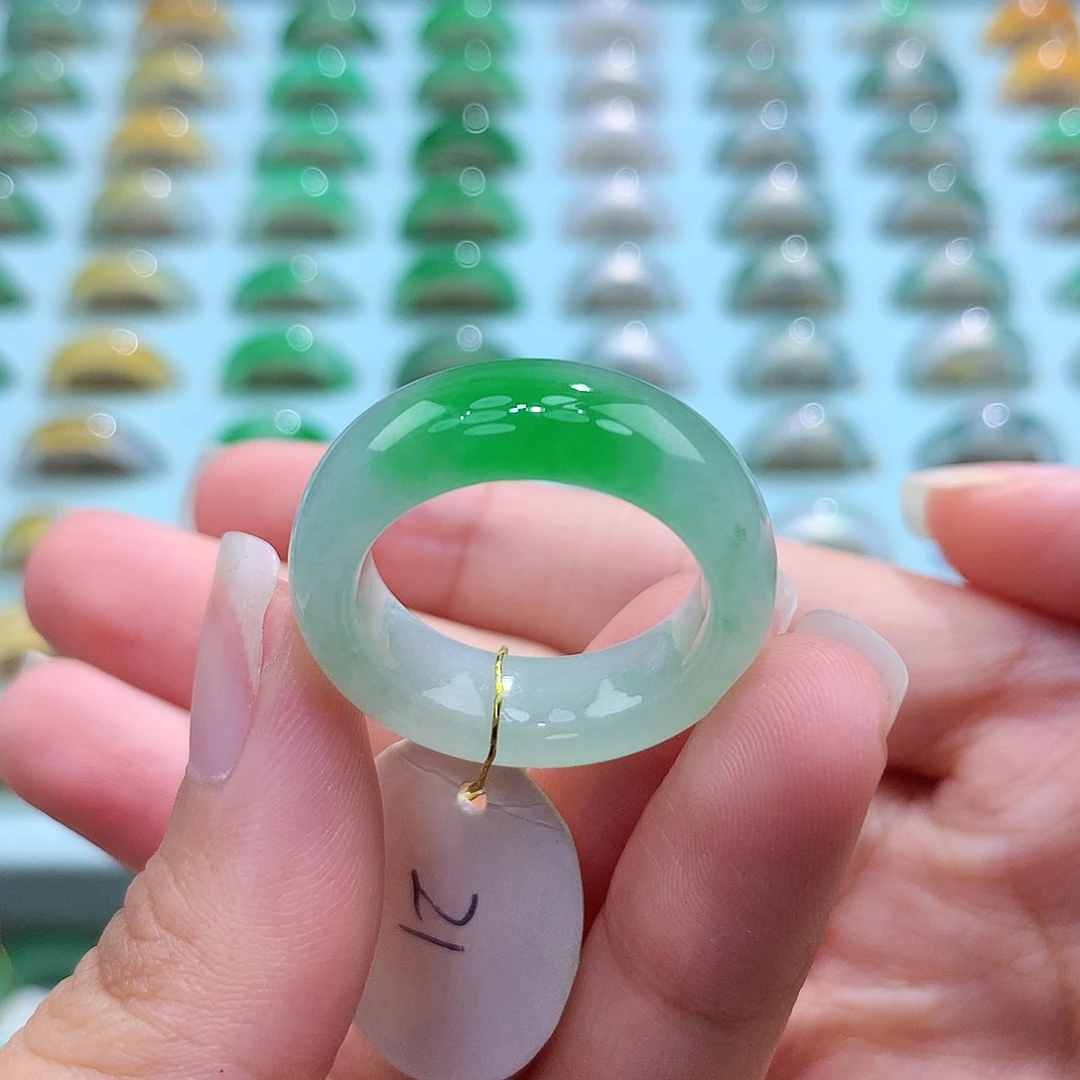 未镶嵌戒指翡翠21圈