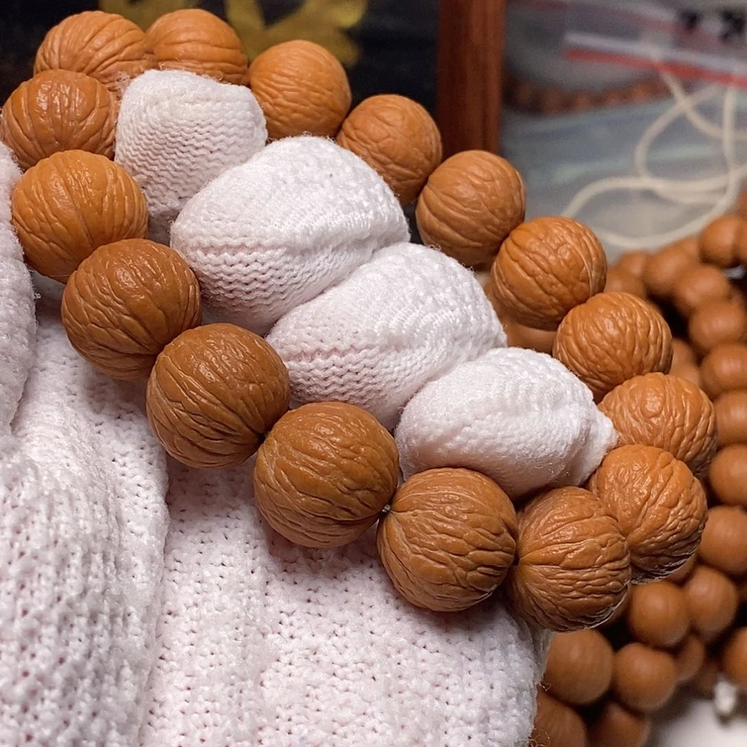 手串猴头核桃阳*猴头凤羽16+mm 阳光