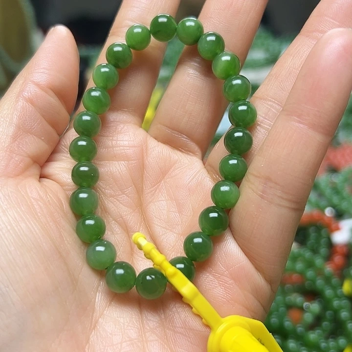 和田玉（碧玉）未镶嵌手链