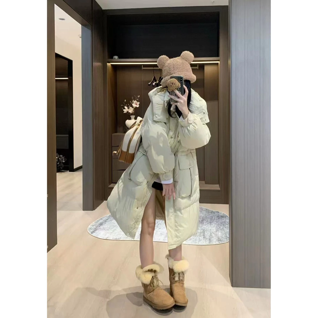 2025冬季新款中长款收腰显瘦矮个子时尚潮流爆款保暖外套2330