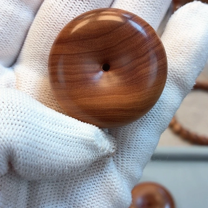 檀香木把件D*3.5cm平安扣