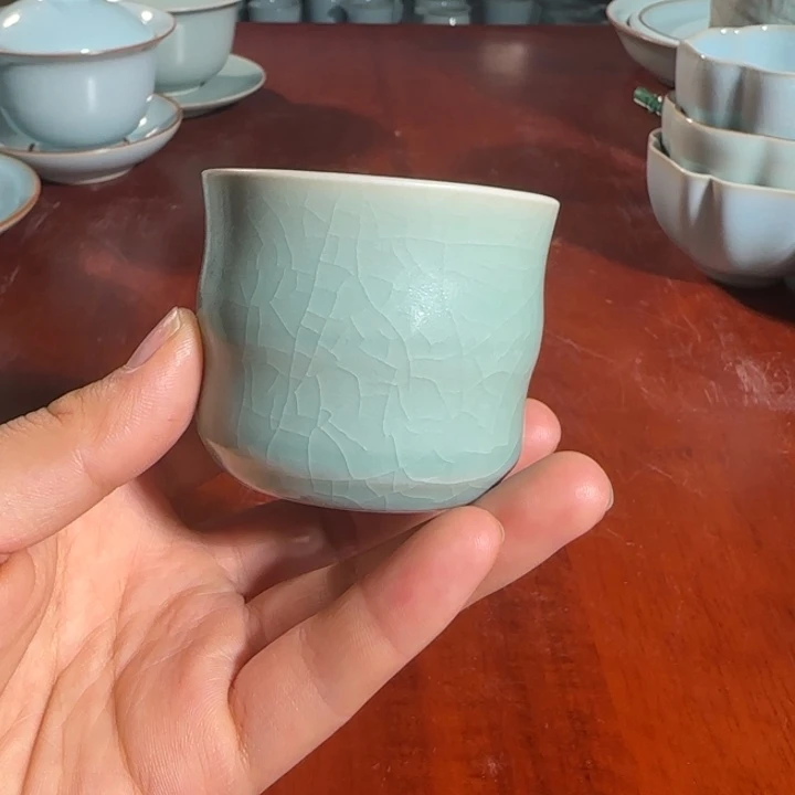 微瑕仿古竹节杯60容量