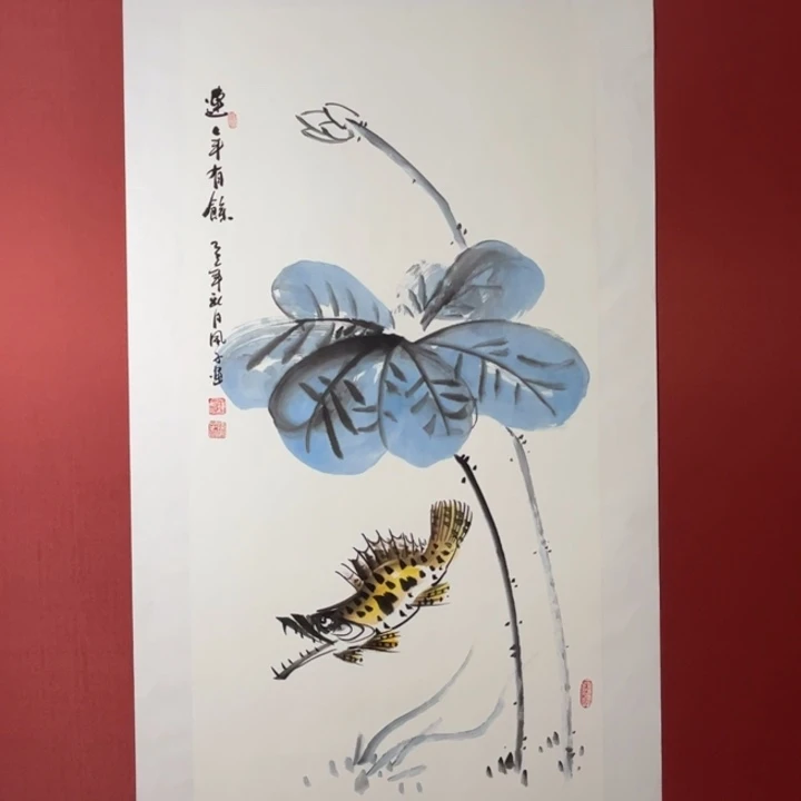 国画松精品手绘作品