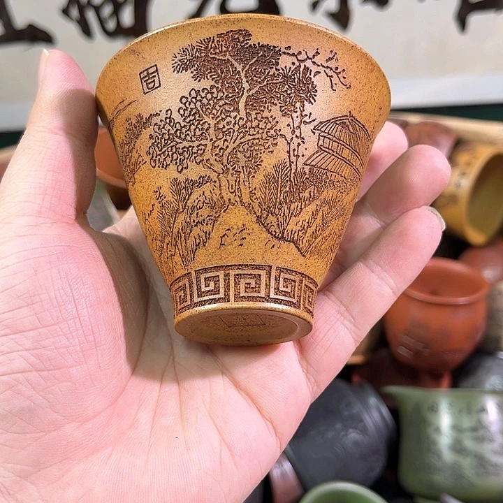 茶杯紫砂全手工紫砂主人杯