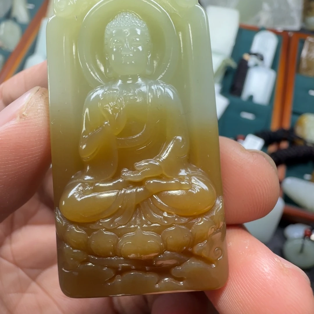 博***电和田玉未镶嵌挂件