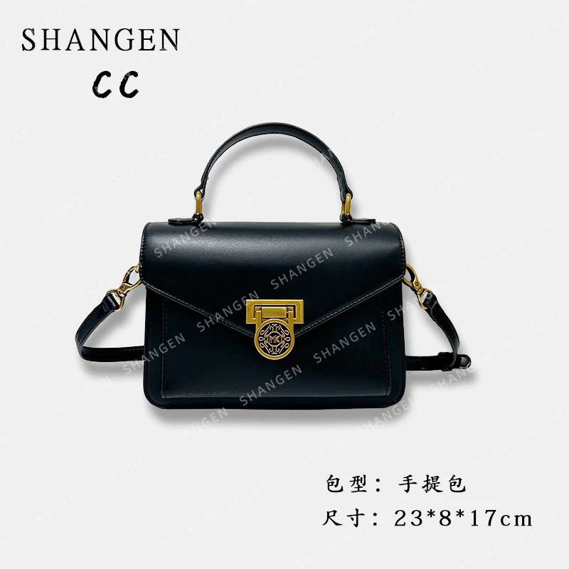 【云云甄选】FES-9325-1-黑色-轻奢时尚简约百搭女士新款手提包