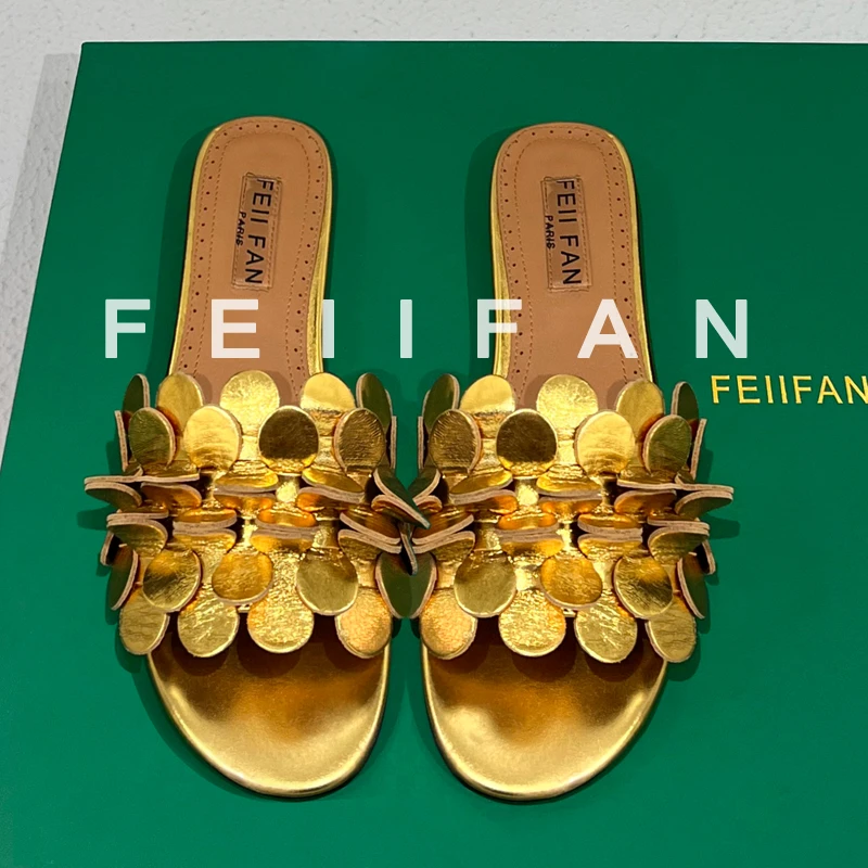 【现货】平底拖鞋2025夏季新款外穿气质百搭女士休闲一字凉拖鞋7804