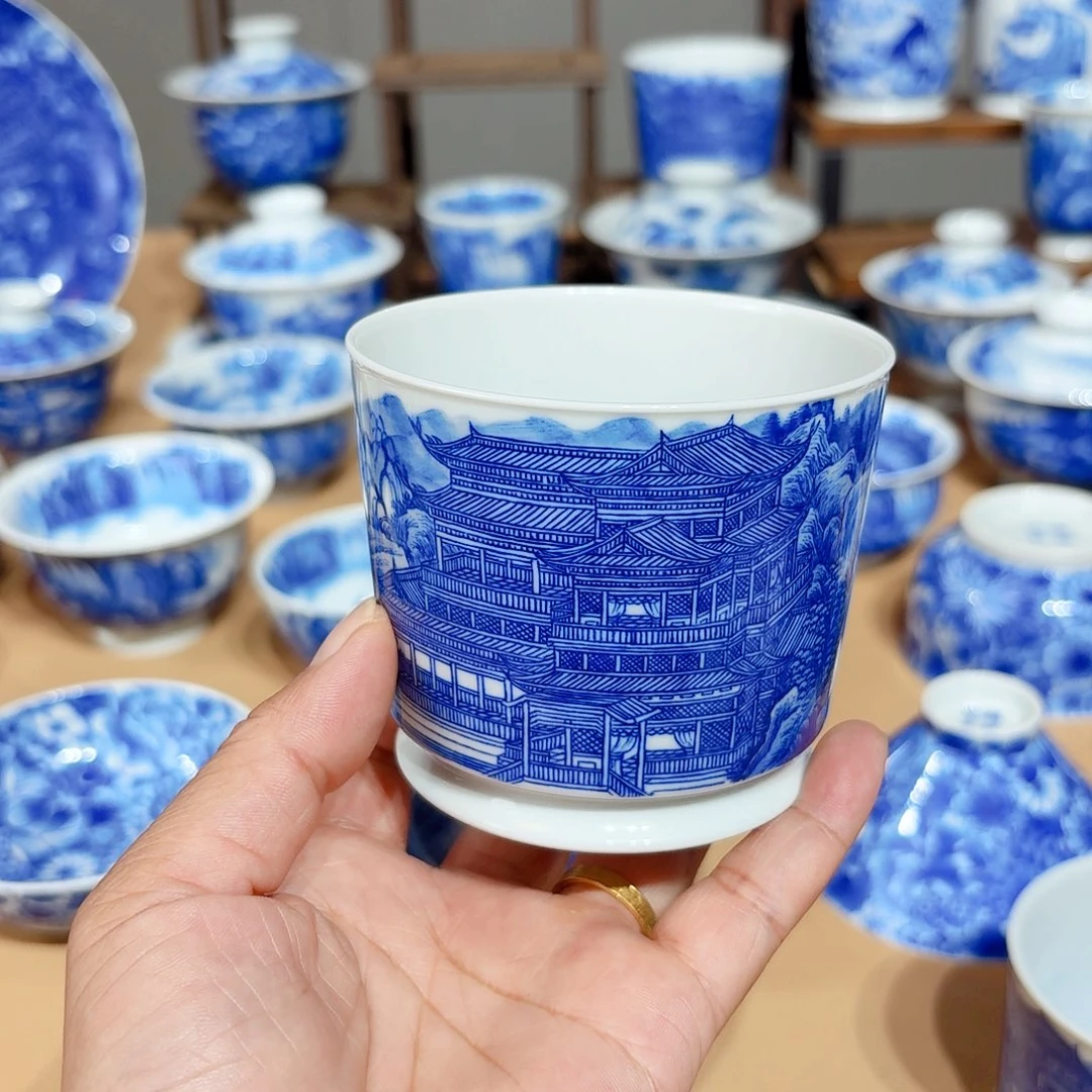 景德镇纯手绘荣天杯