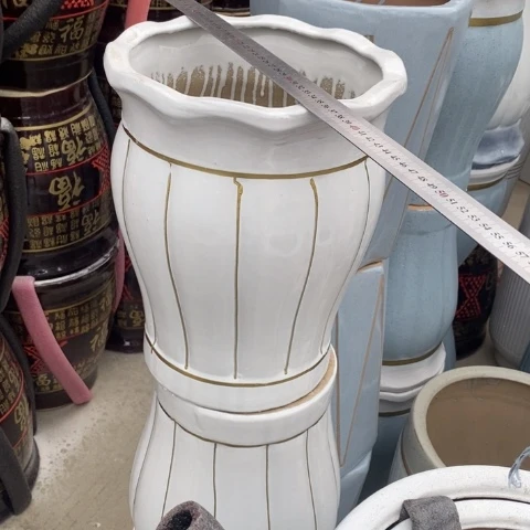 低腰花口白金南瓜中号 口26/33