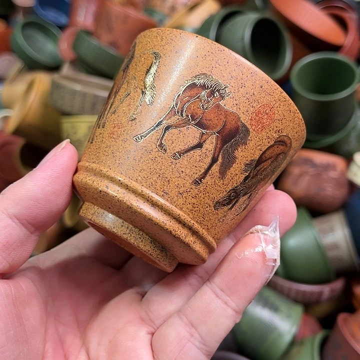 紫砂茶杯全手工紫砂主人杯