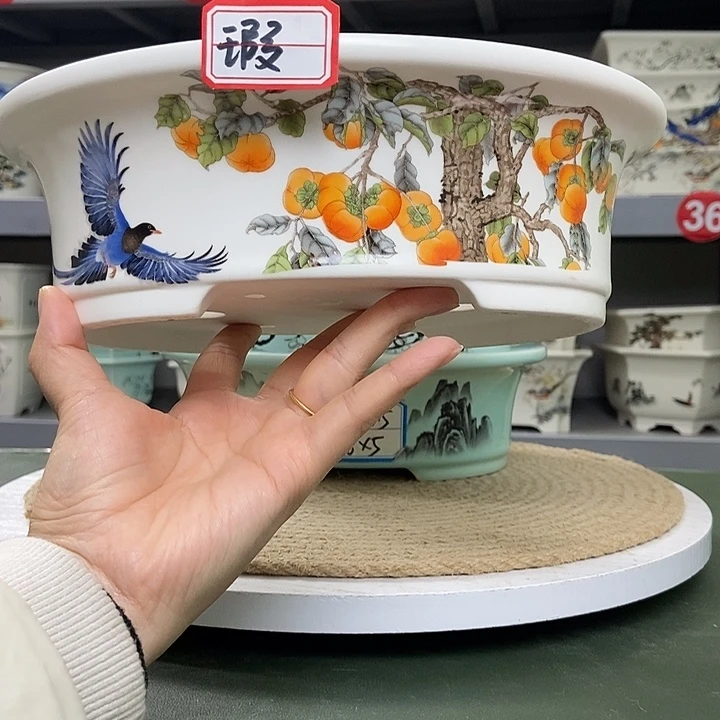 紫砂宜兴紫砂花盆