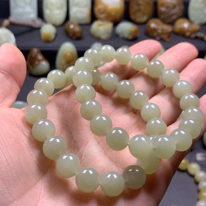 和田玉（糖玉）未镶嵌手串多样性发一