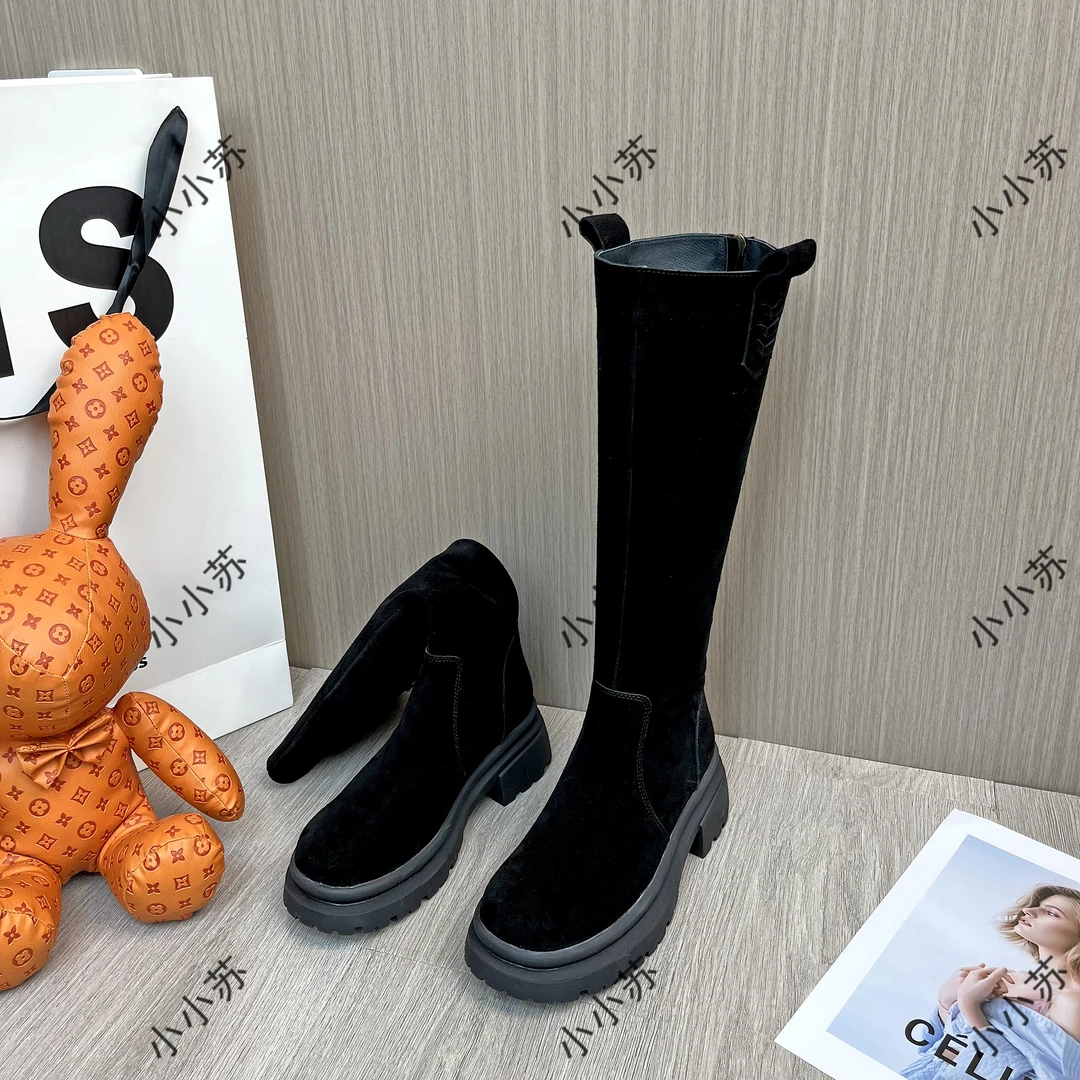 【HeiPa】安暖家秋季穿新款厚底带时尚韩版靴子女款5B