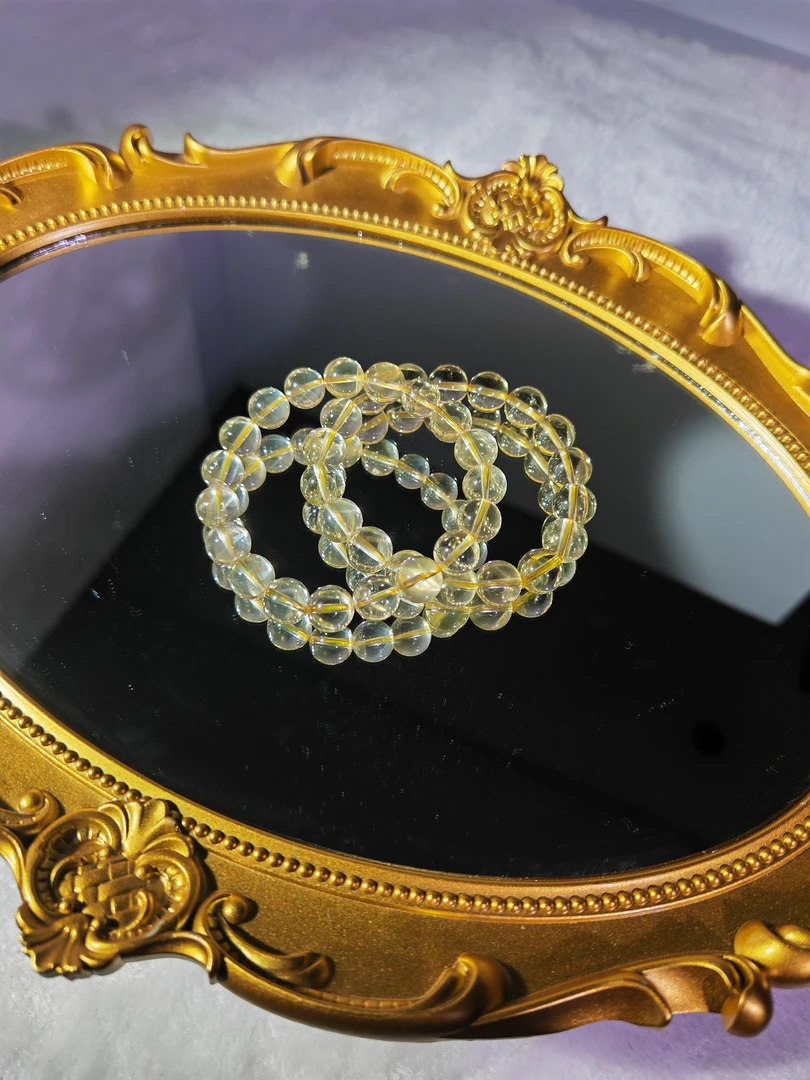 s222 高货双A全净体柠檬黄手串