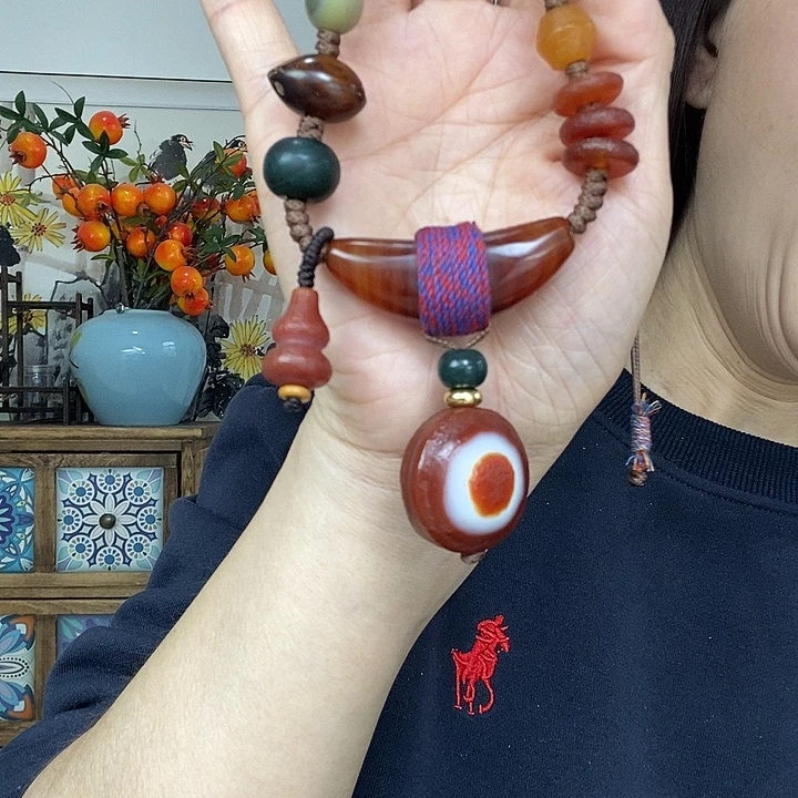 玛瑙/玉髓项链未镶嵌ღ****项链