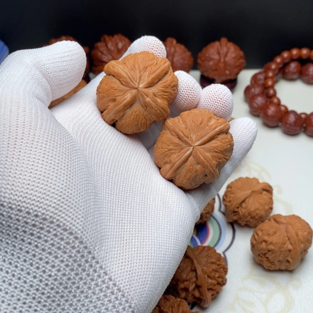 文玩核桃把件43元宝四棱