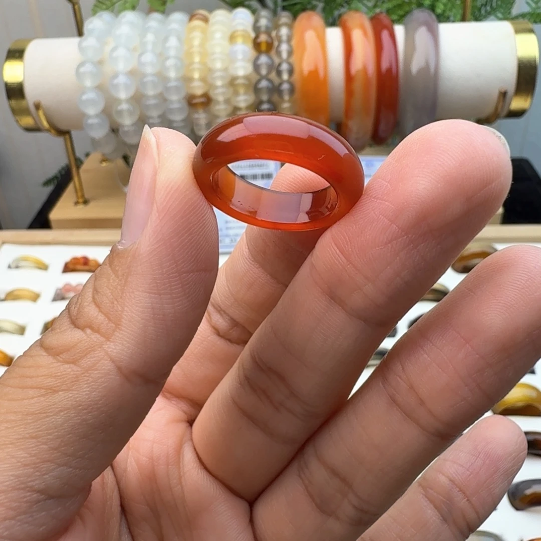 玲***玲玛瑙/玉髓未镶嵌戒圈11圈福利不退换顾客同意拍下