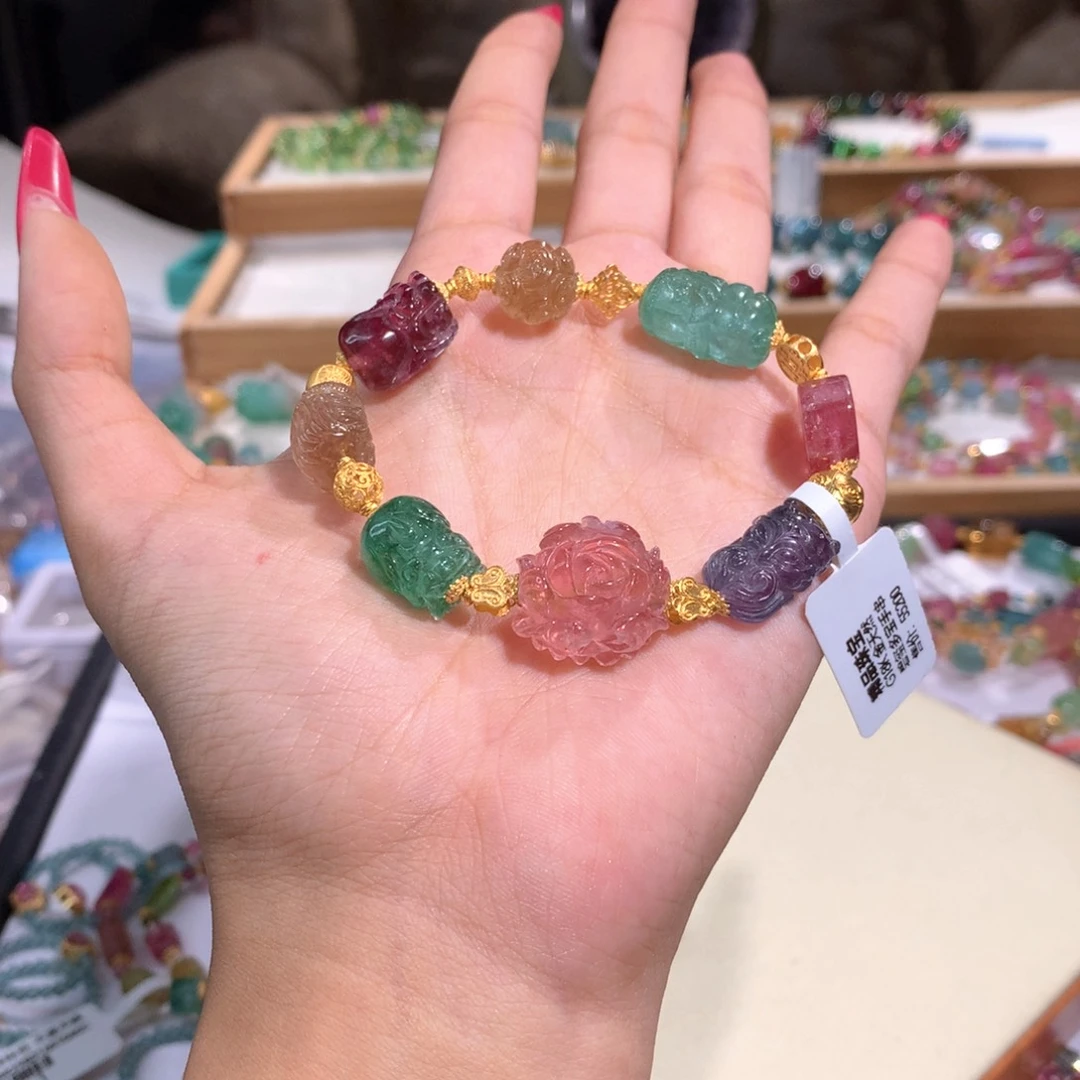 18K金镶嵌传家宝高货碧玺