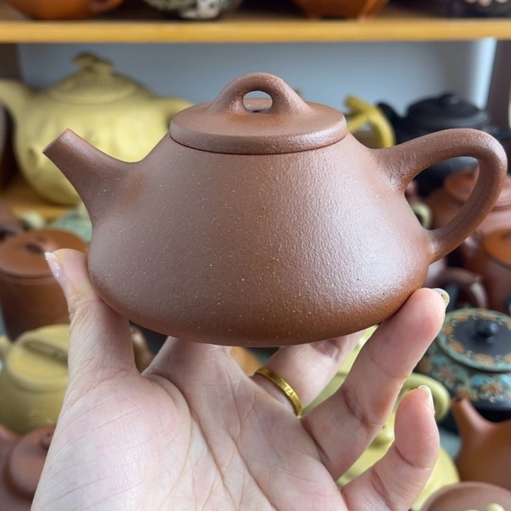 紫砂茶壶200cc紫泥