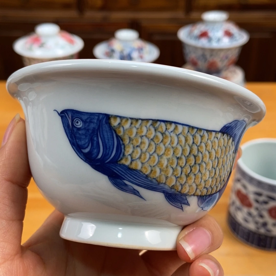 手绘现代茶具非古董