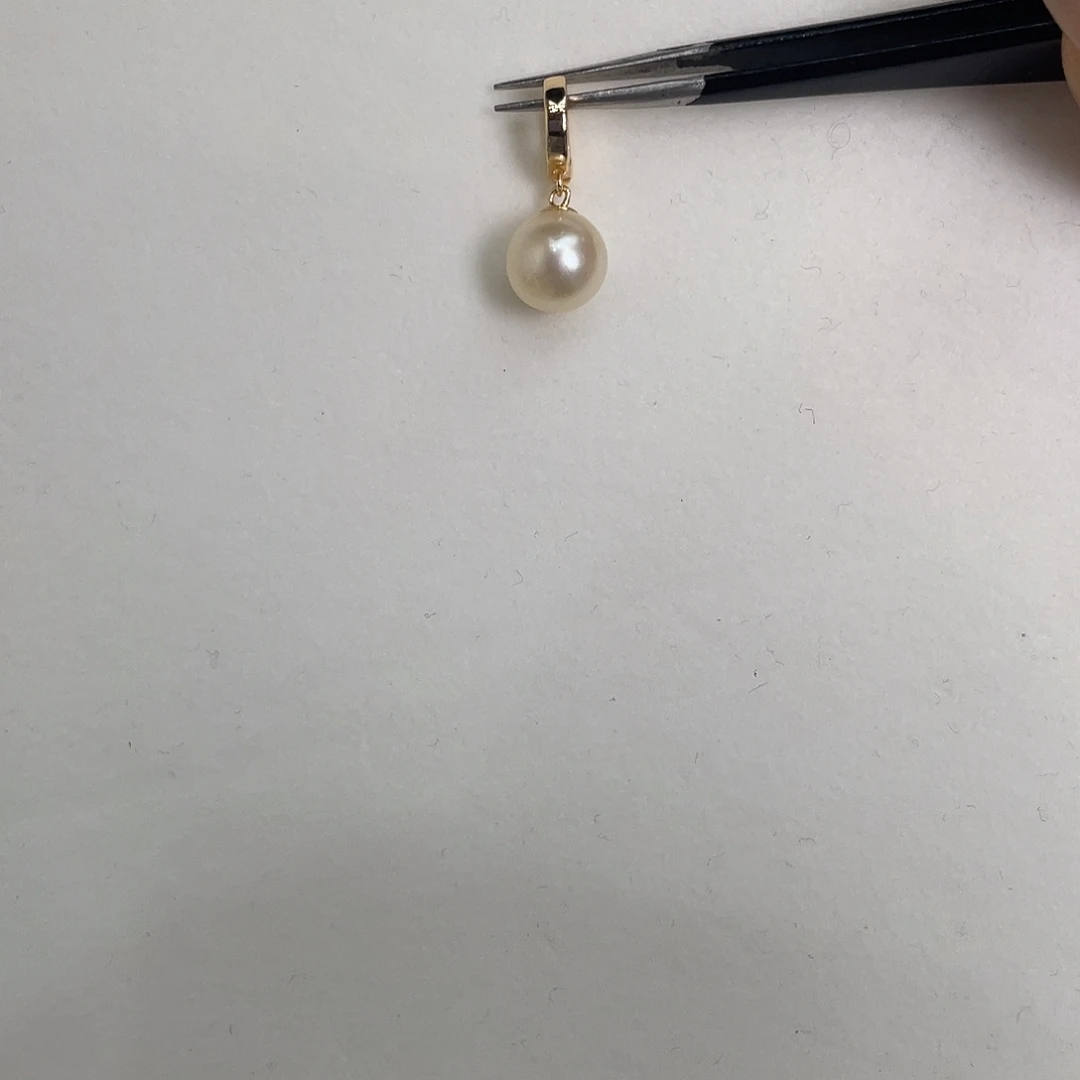 吊坠(不含链)银S925镶嵌海水珍珠