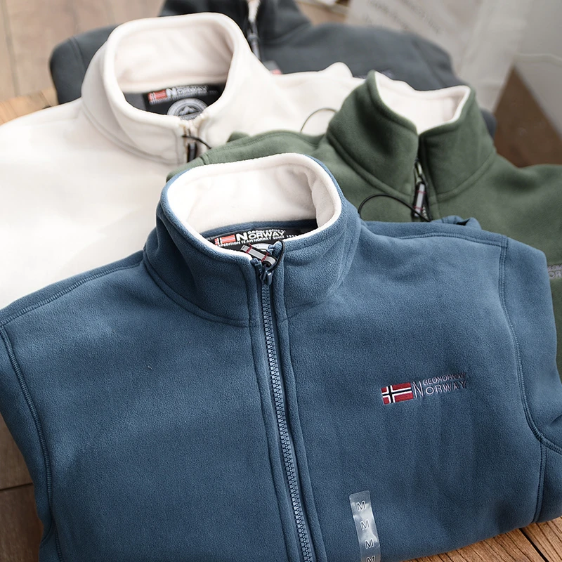 出口挪威宽松大码加绒加厚  出口挪威宽松大码加绒加厚立领摇粒绒