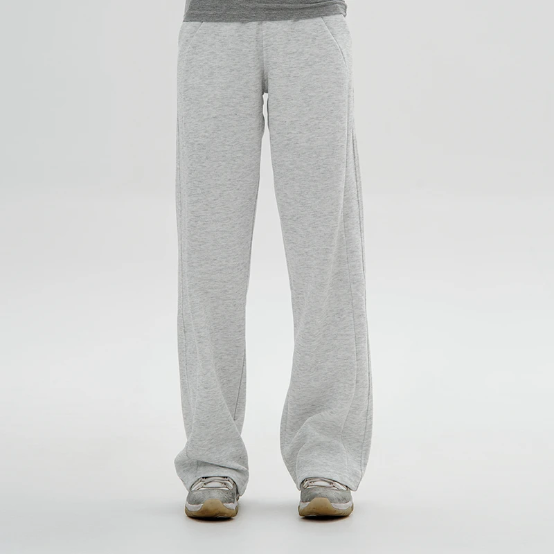 CFFE夏季秋冬卫裤女春秋美式条纹裤百搭灰色蓝色运动休闲长裤宽松