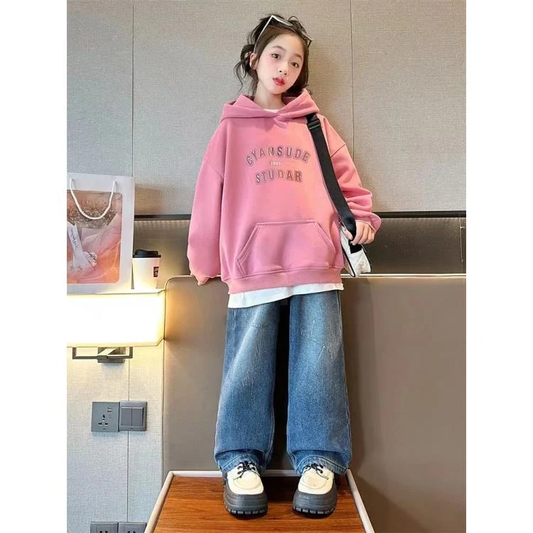 407198《现》优选秋季韩版儿童休闲舒适时尚百搭连帽卫衣