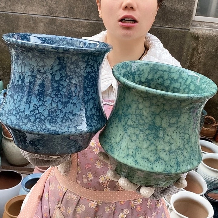 紫砂花盆正品口20高20