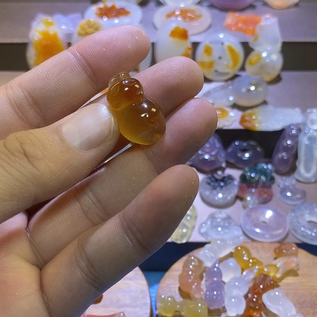 初***心玛瑙/玉髓未镶嵌颈饰