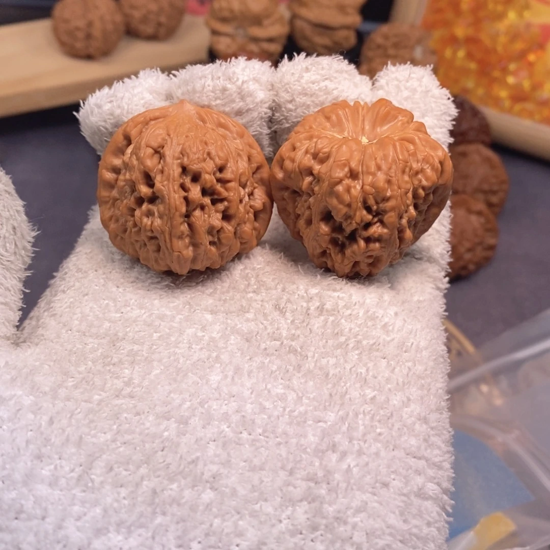 把件文玩核桃走色快速系列38尺平谷凹底A381