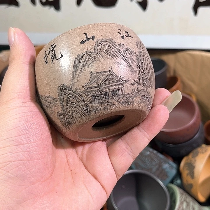 茶杯紫砂全手工紫砂主人杯