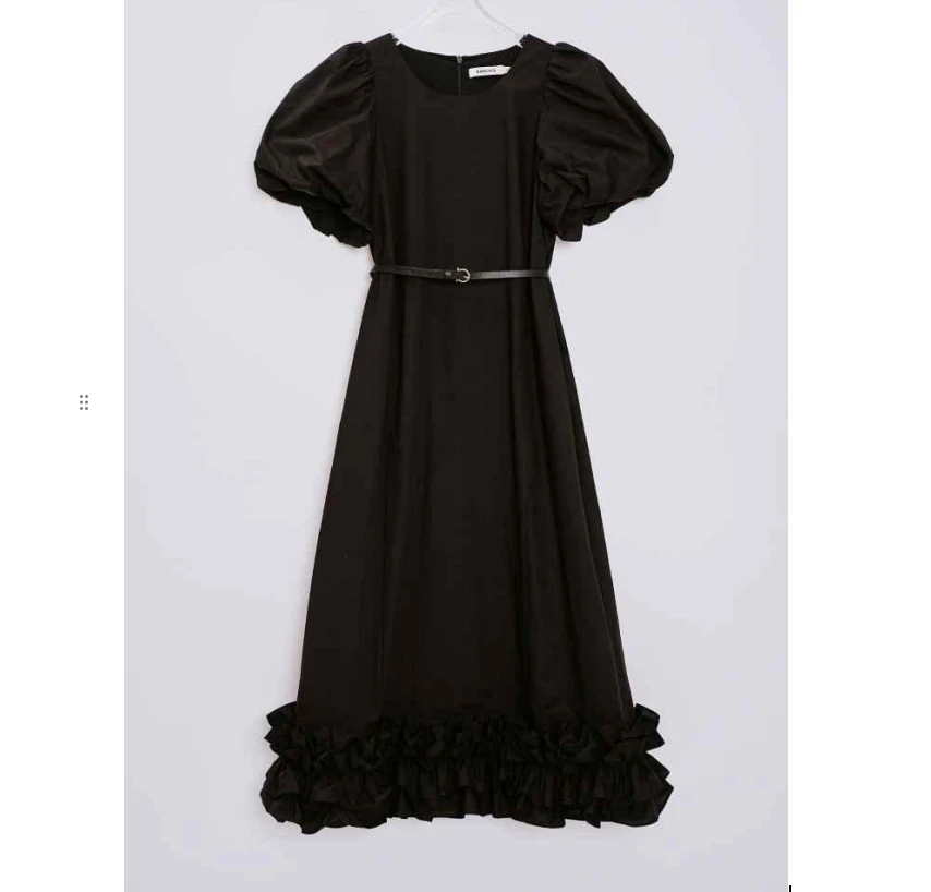 雪 连衣裙 563 黑色