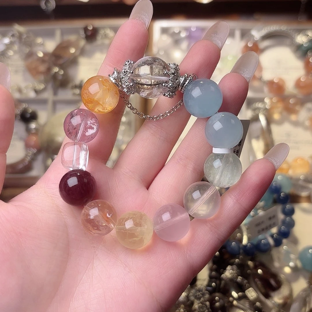 啊***唒水晶手链合金手串