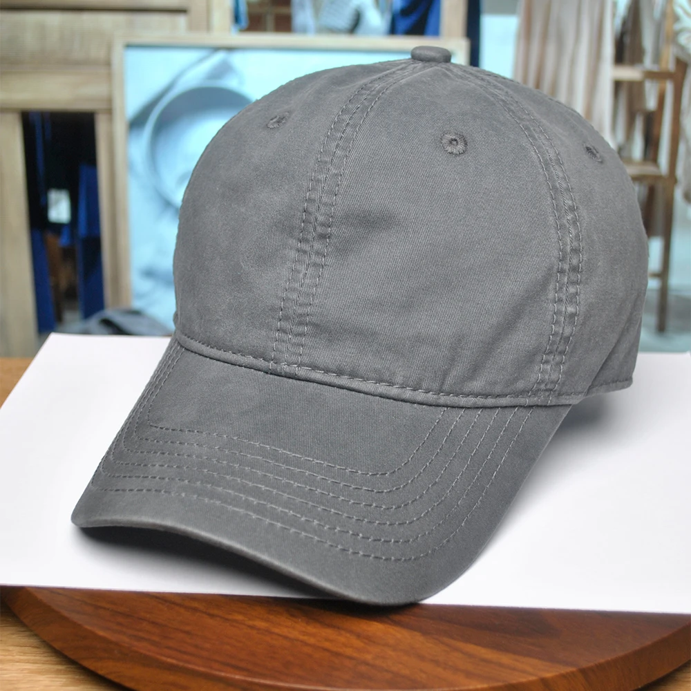 [高版本]男女防晒棒球帽户外大帽檐软顶帽子大头围时尚水洗鸭舌帽