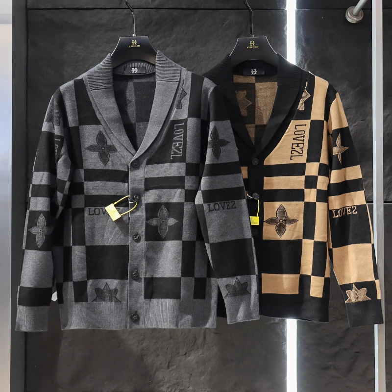 男装高端尾货 秋冬款舒适可内搭针织开衫毛衣L331