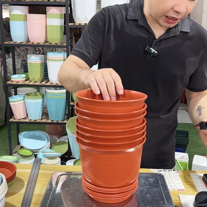 矮陶口18高12陶色6个带托