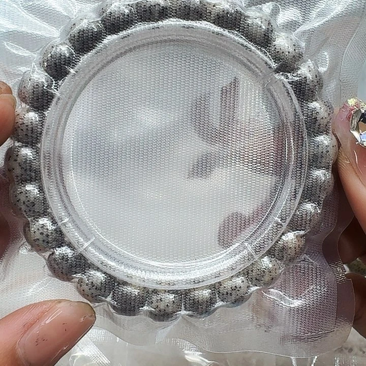 星月菩提手串615尽头卡姿兰黑灰星月菩提98桶单圈