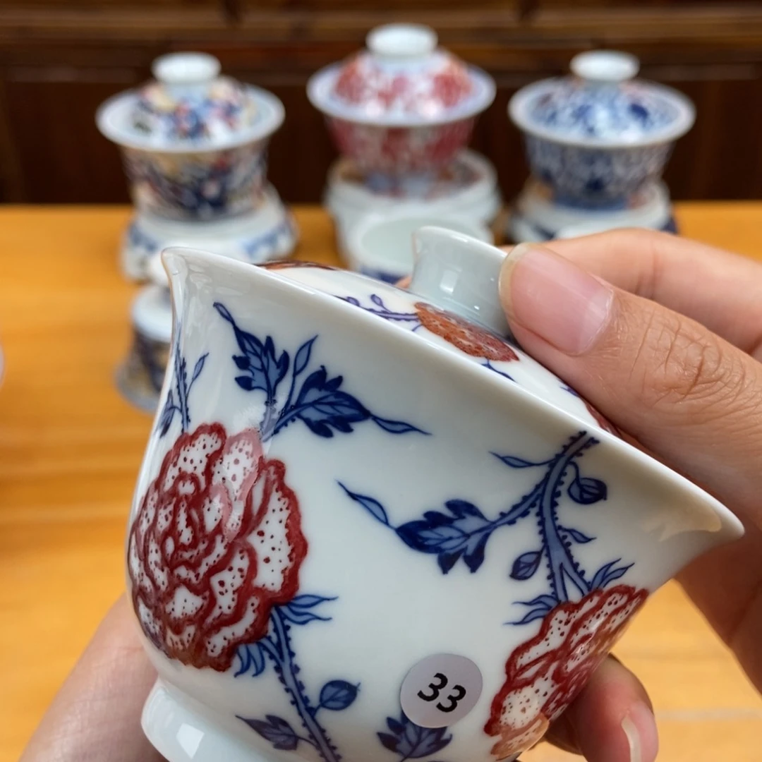 手绘现代茶具非古董