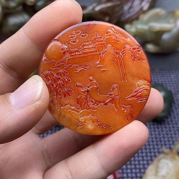 未镶嵌蛇纹石玉颈饰