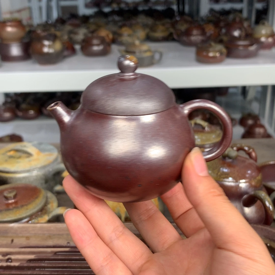 紫砂茶壶纯自然柴烧