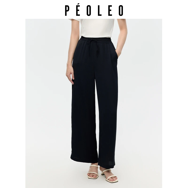 飘蕾2025夏季新款休闲气质时尚直筒宽松舒适休闲裤女PK6114238