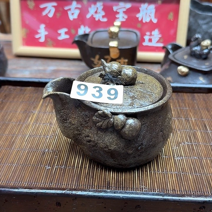 纯手工制作粗陶茶具