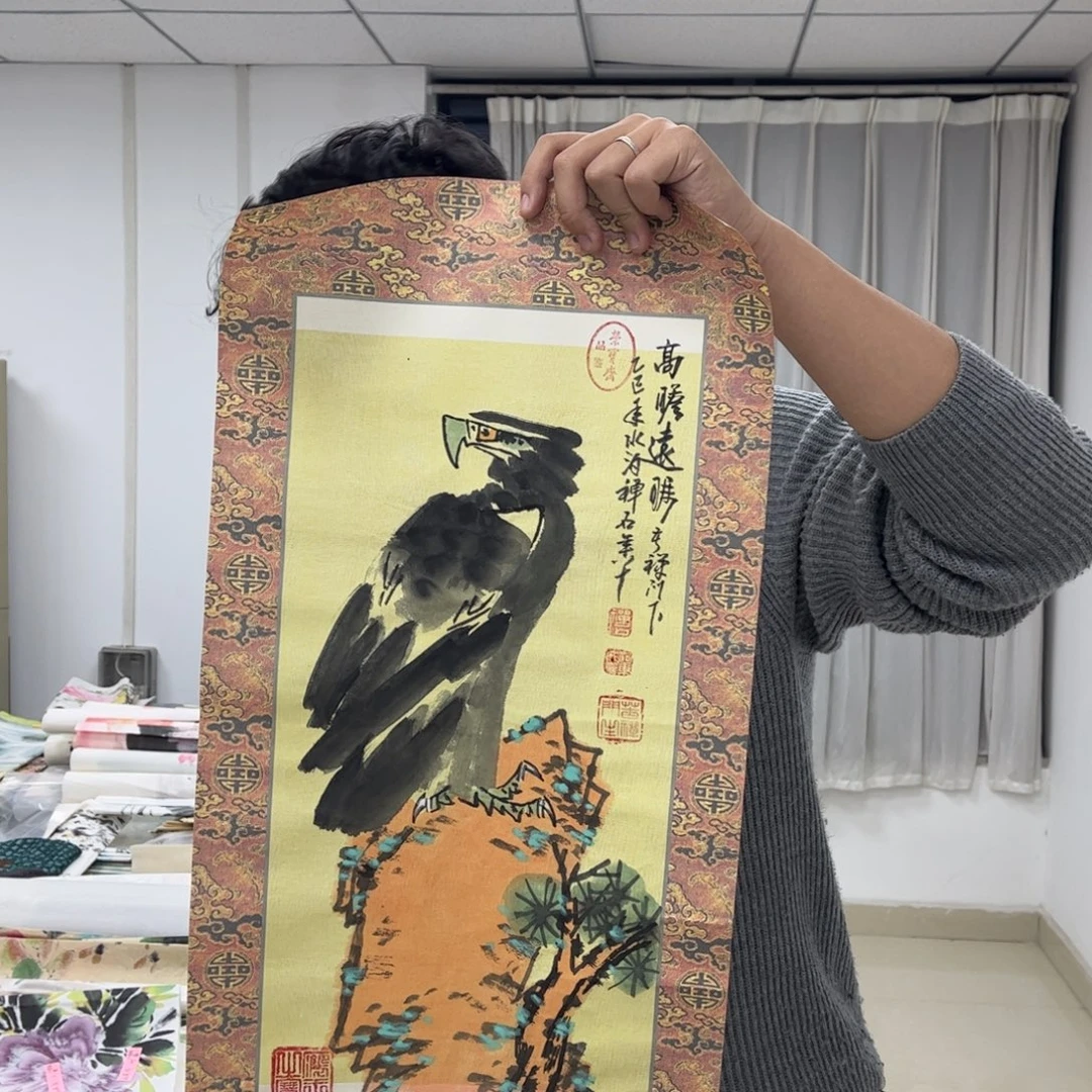 国画纯手绘无边框作品