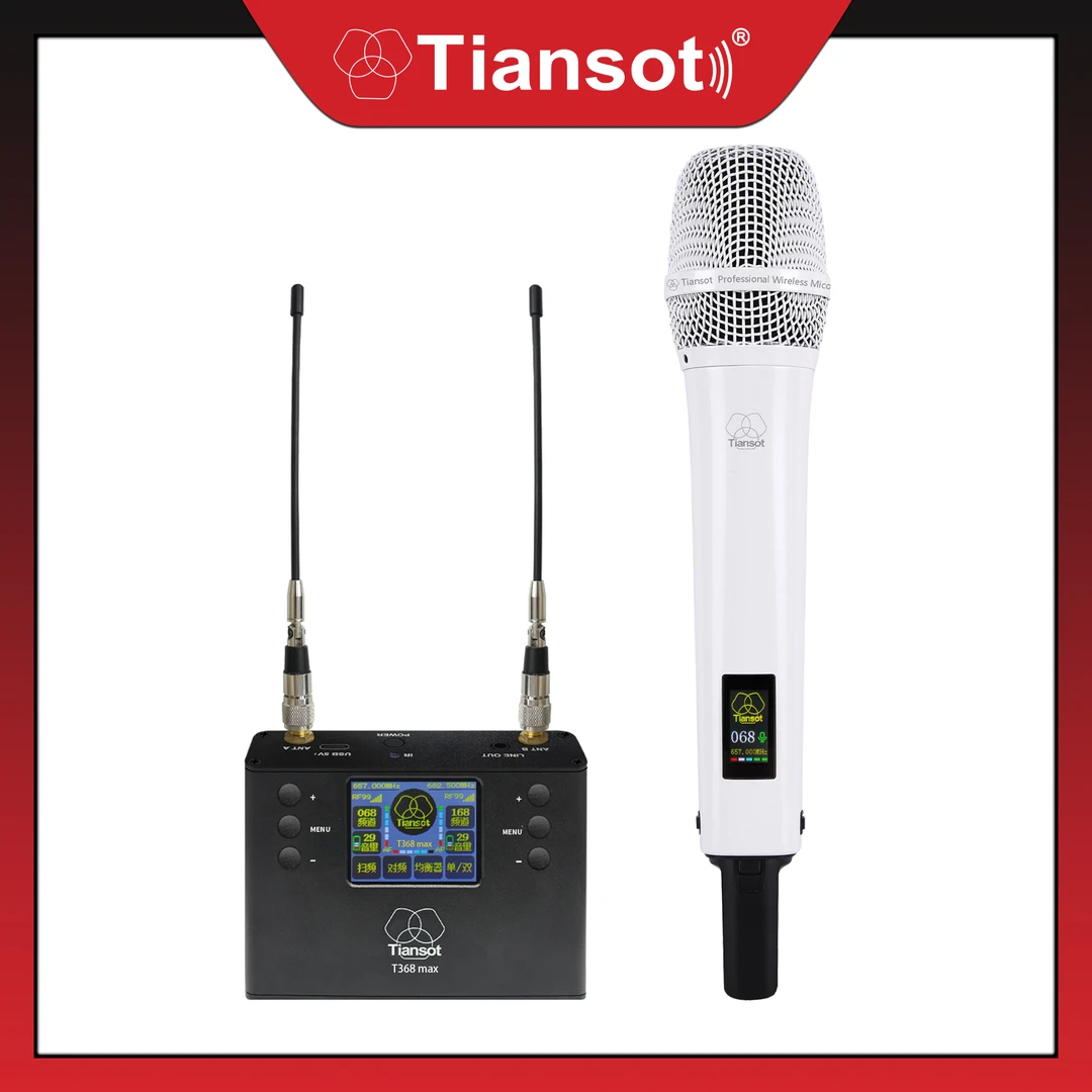 Tiansot T368max  无线升级 手机电脑声卡直播唱歌户外音箱通用