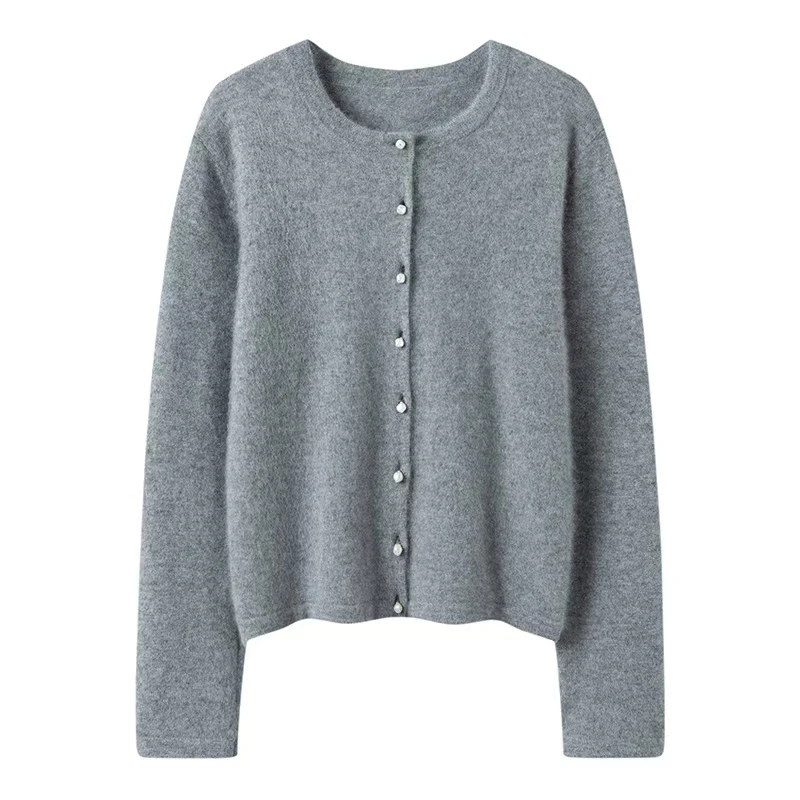 【巴洛克珍珠扣】刘雯联名款！康赛妮A类纱高端100纯山羊绒针织开衫