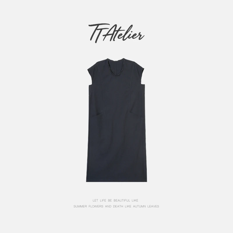 TT设计师【玉澜引】春夏韩版高级感气质大方设计师连衣裙TT190524