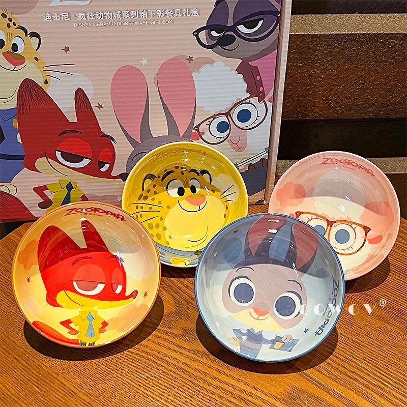 疯狂动物城套碗4只伴手礼